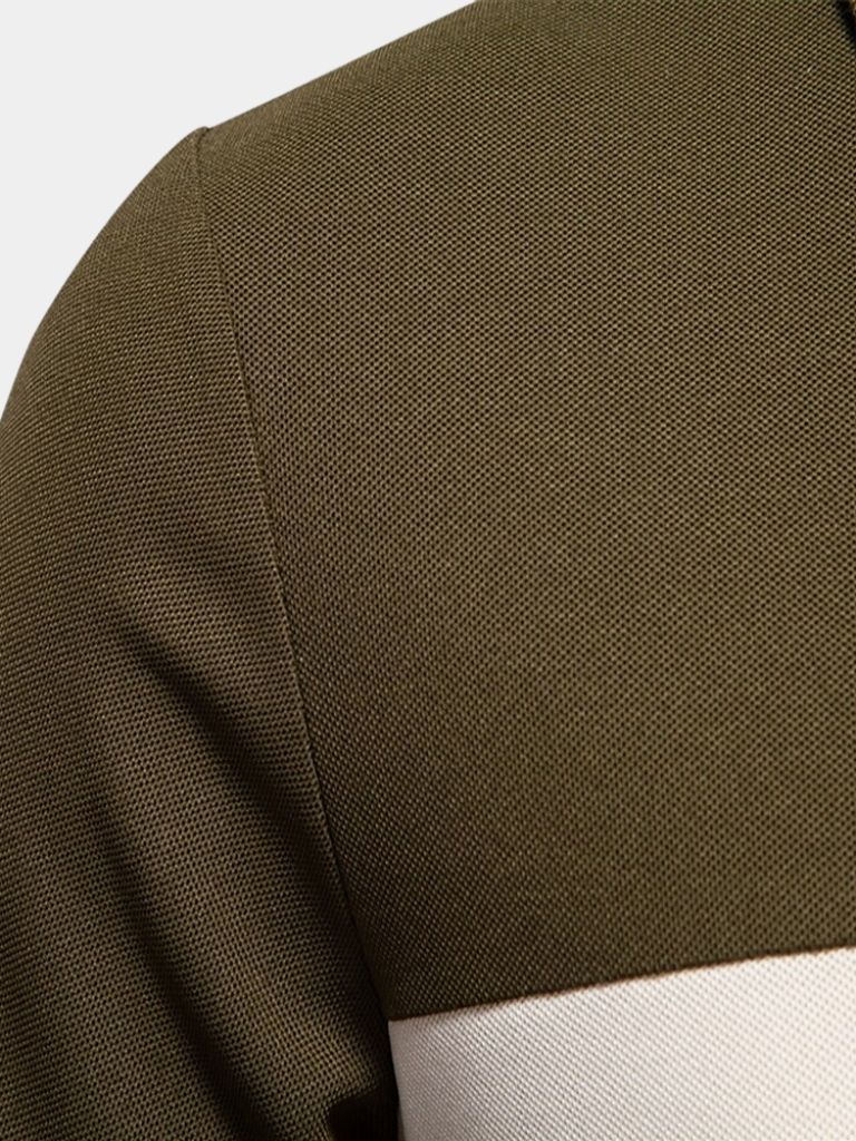 Kyle - White Polo with Contrast Stripes