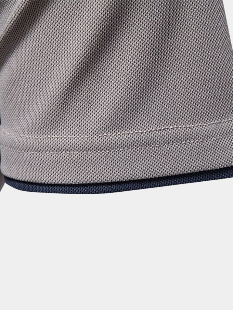 Kyle - White Polo with Contrast Stripes