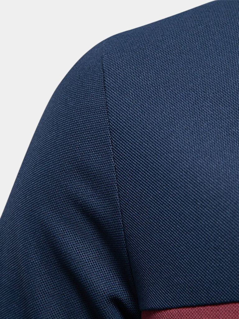 Kyle - White Polo with Contrast Stripes