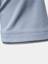 Kyle - White Polo with Contrast Stripes