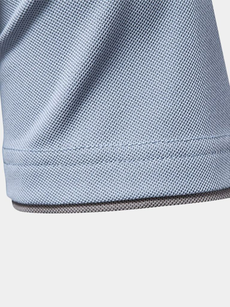 Kyle - White Polo with Contrast Stripes