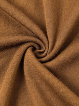 Landon - Brown Long Sleeve Open Collar Polo