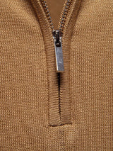 Lane - Knit Zip Collar Polo