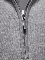 Lane - Knit Zip Collar Polo