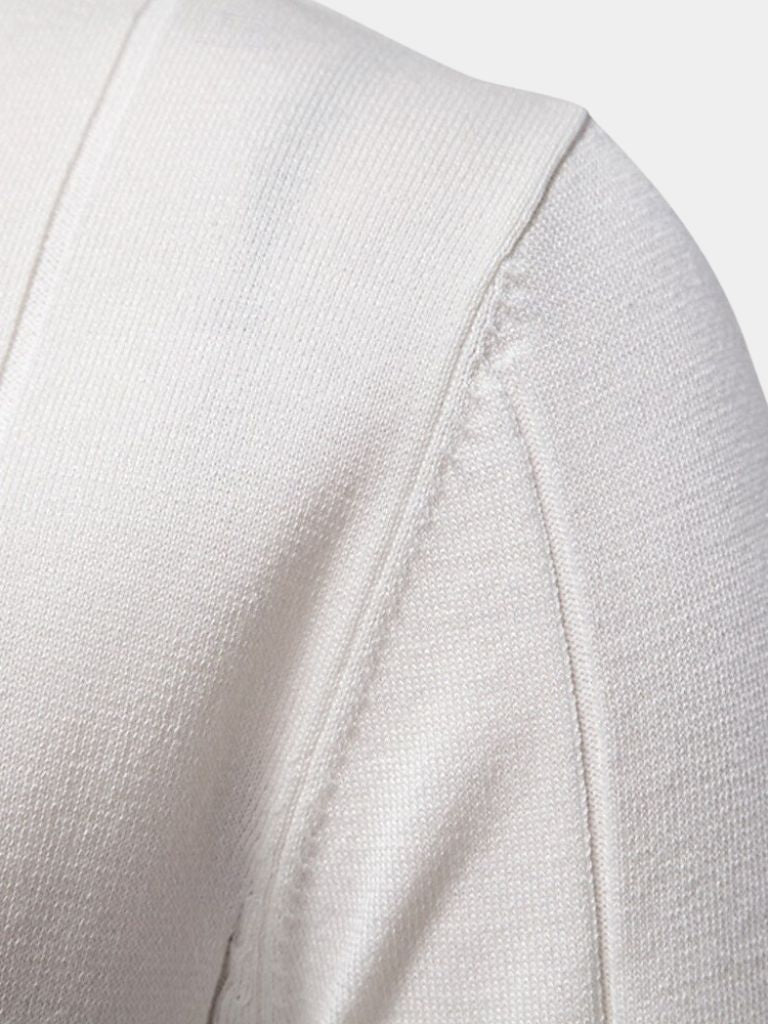 Lane - Knit Zip Collar Polo