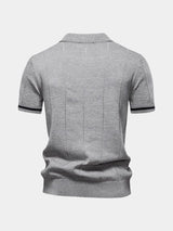 Lane - Knit Zip Collar Polo