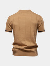 Lane - Knit Zip Collar Polo