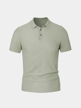 Mitchell - Sage Green Polo with Classic Collar
