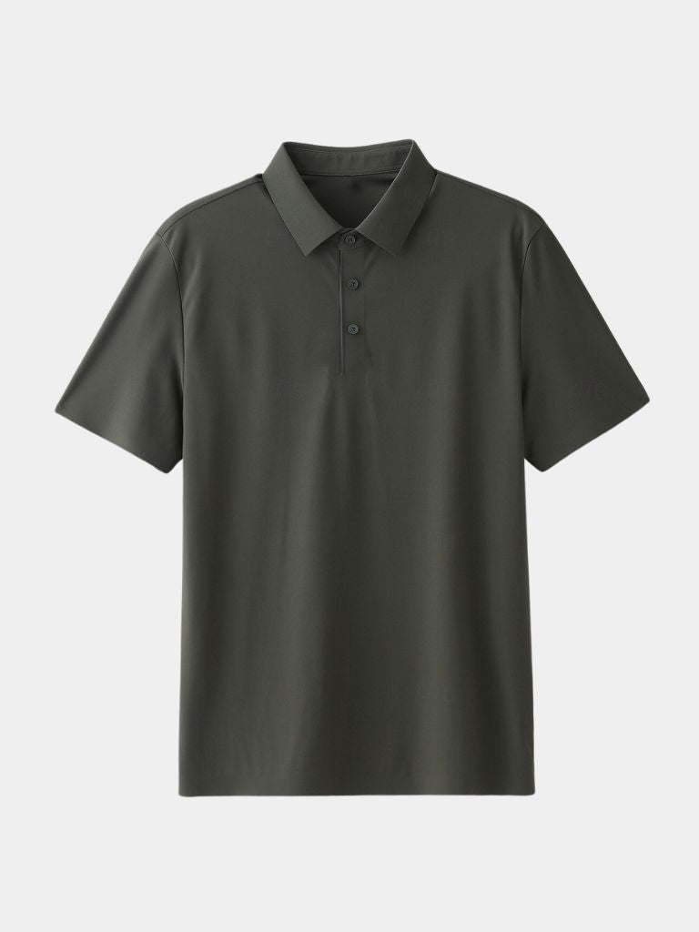 Mitchell - Sage Green Polo with Classic Collar