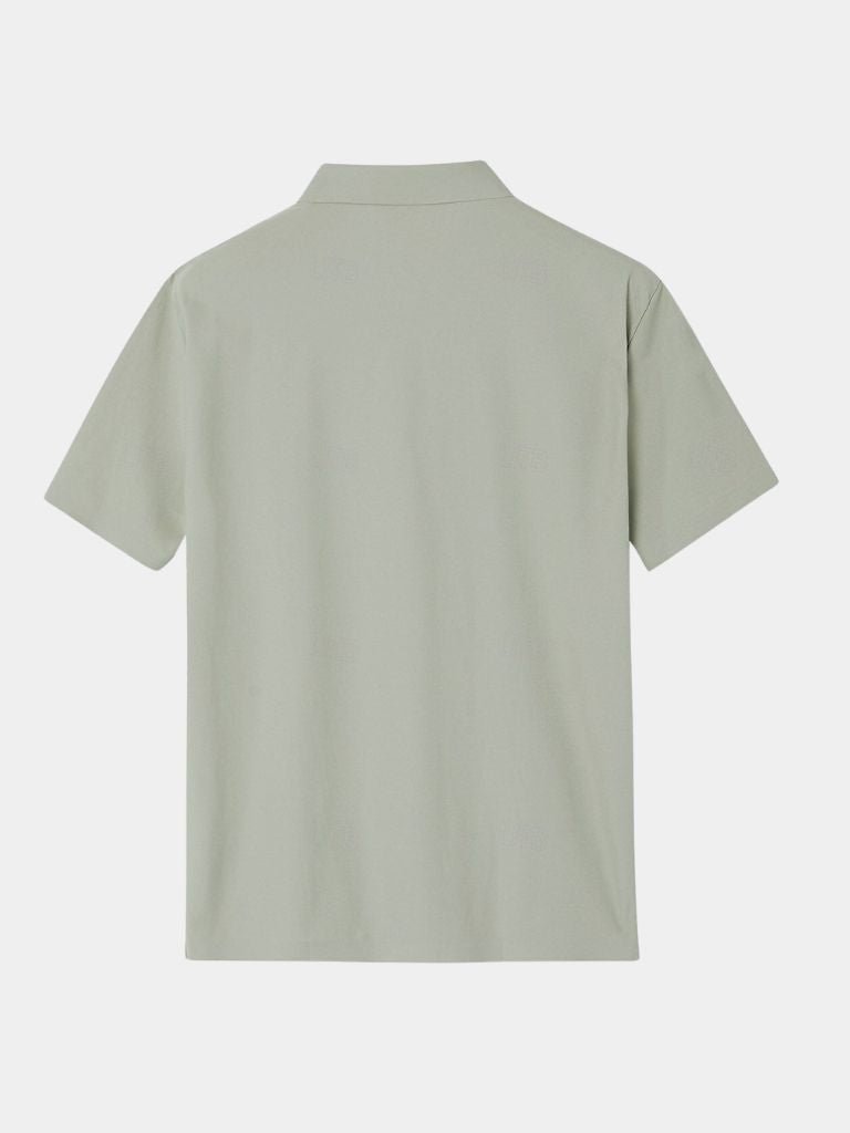 Mitchell - Sage Green Polo with Classic Collar