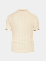 Parker - Cream Knit Zip Polo