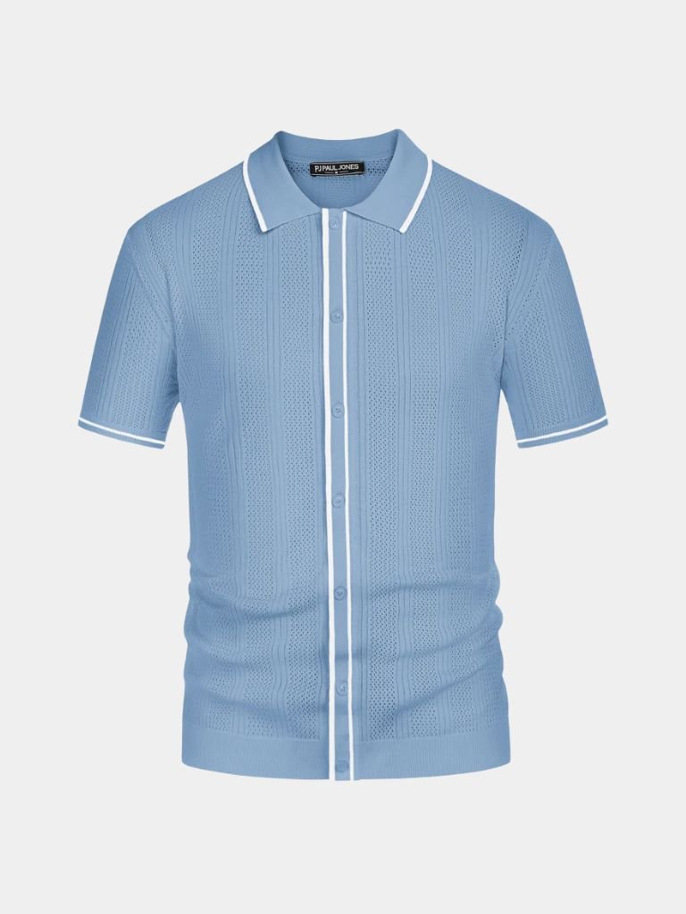Parker - Cream Knit Zip Polo