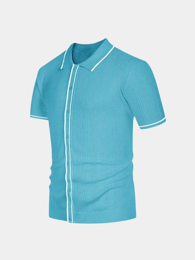 Parker - Cream Knit Zip Polo