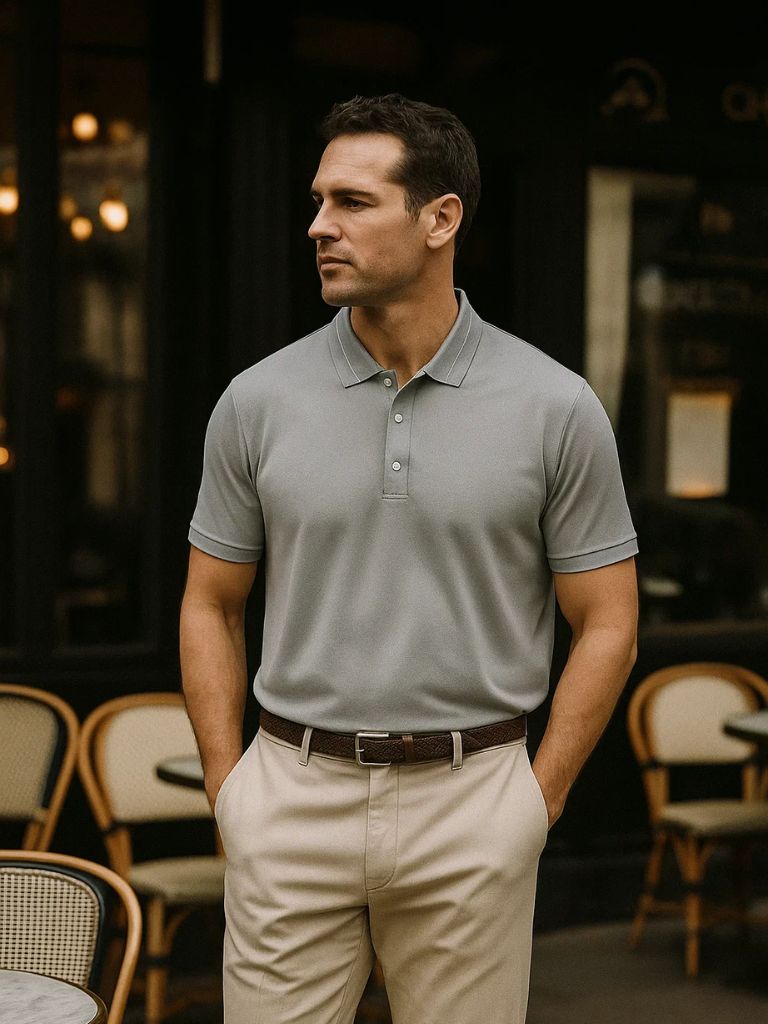 Reid - Grey Classic Polo