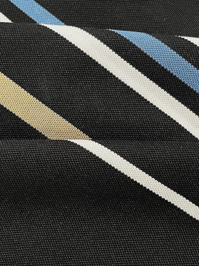 Riley - White Polo with Multicolour Stripes