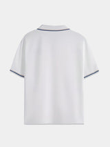Scott - Black Open Collar Polo