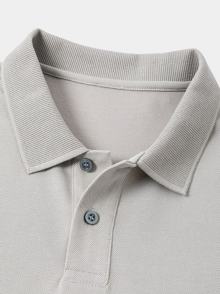Shane - Light Grey Classic Polo