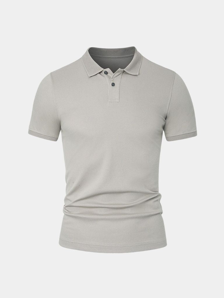 Shane - Light Grey Classic Polo