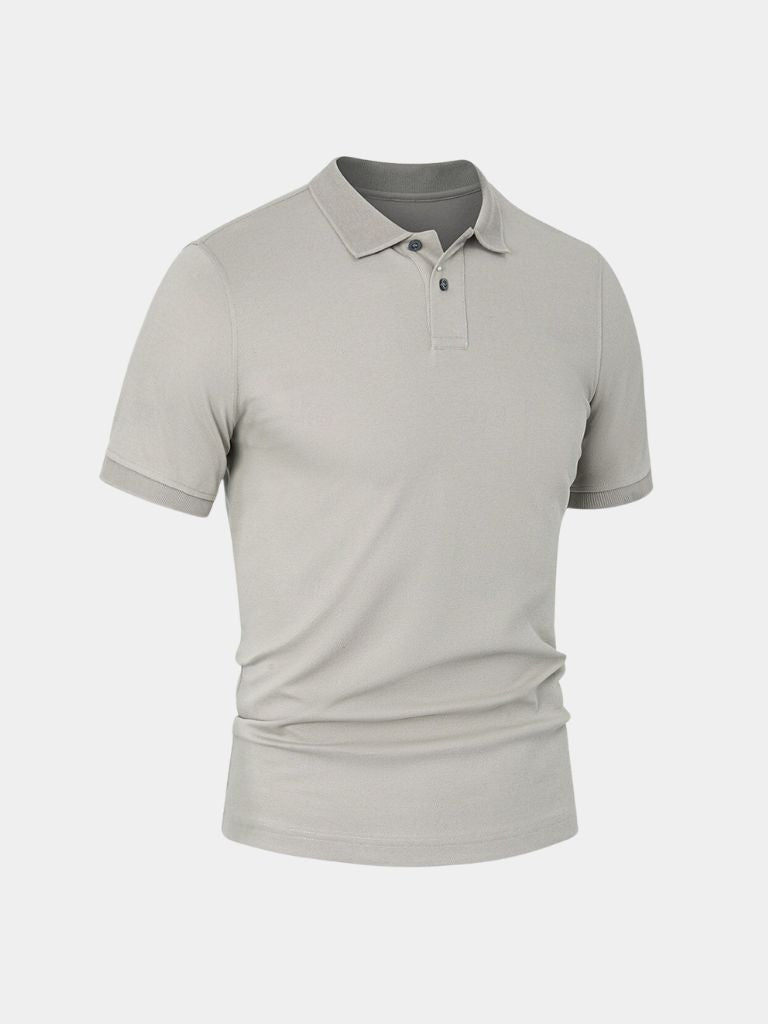 Shane - Light Grey Classic Polo
