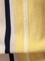 Spencer - Beige Retro Vertical Stripe Polo