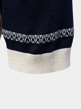 Spencer - Beige Retro Vertical Stripe Polo