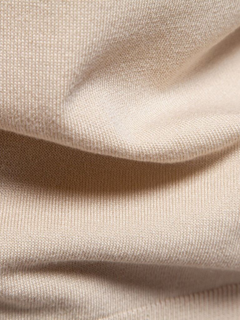 Spencer - Beige Retro Vertical Stripe Polo
