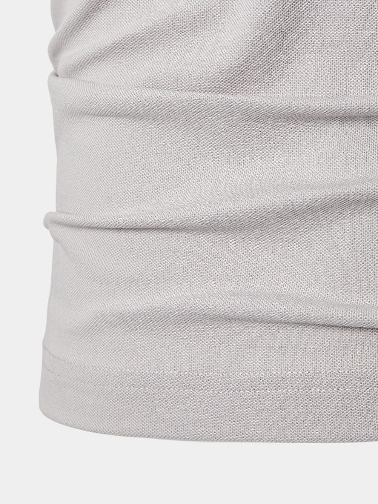 Trevor - Light Grey Polo with Contrast Collar