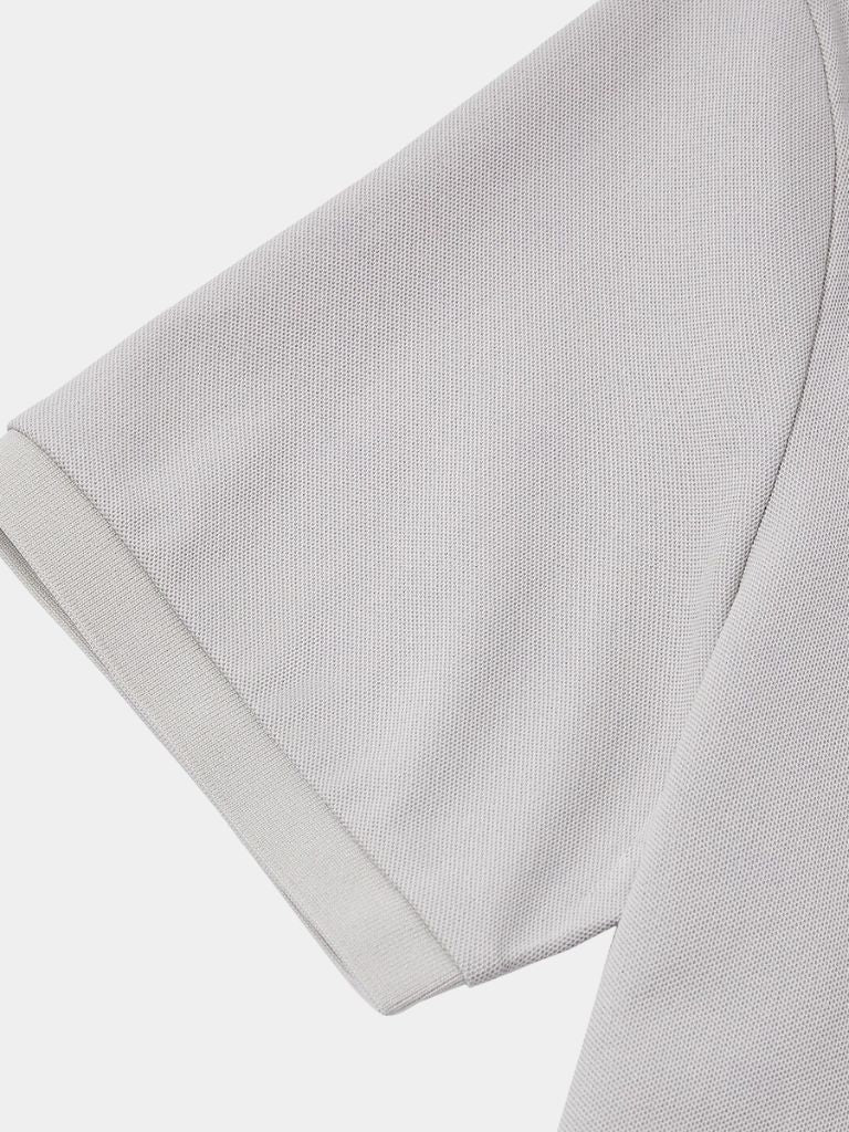 Trevor - Light Grey Polo with Contrast Collar