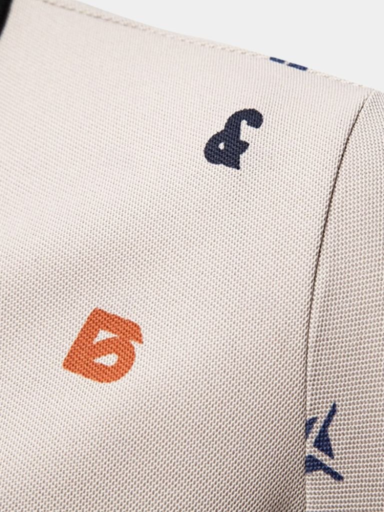 Travis - White Printed Polo