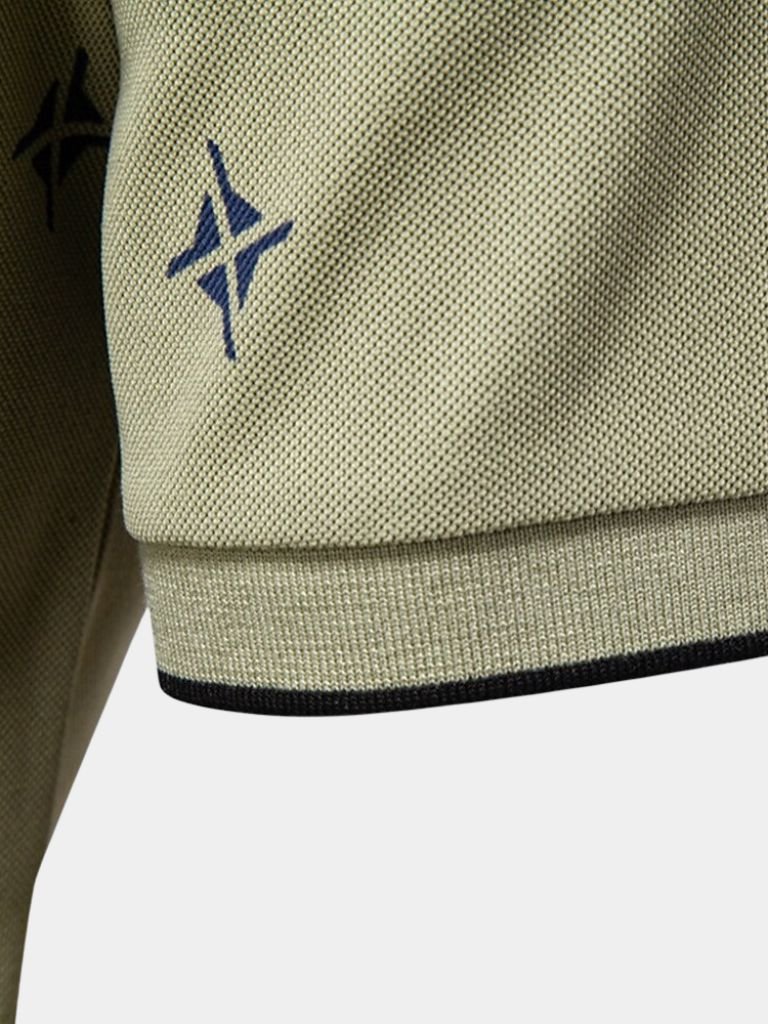Travis - White Printed Polo
