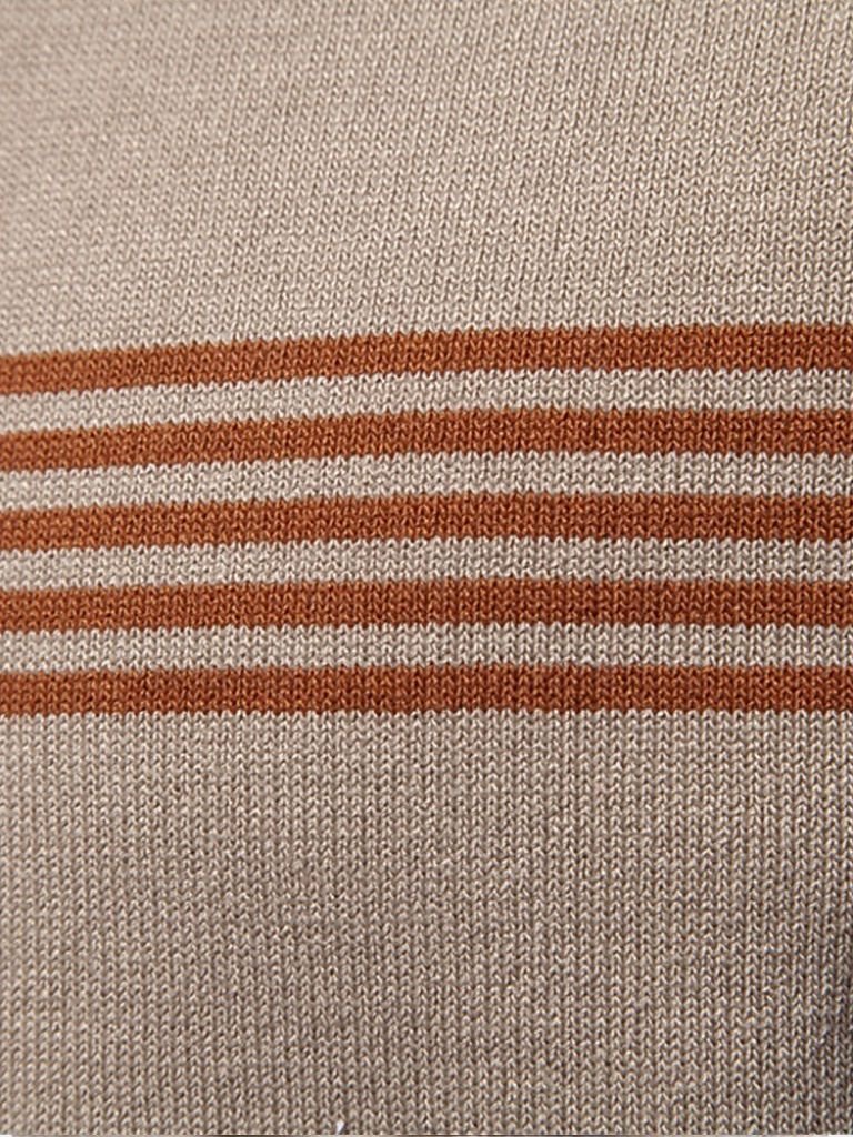 Tristan - White Polo with Stripe Detail