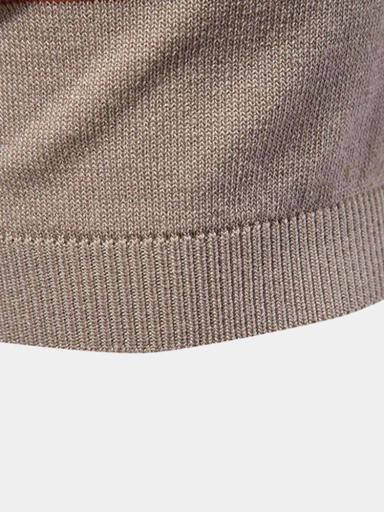 Tristan - White Polo with Stripe Detail