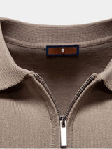 Tristan - White Polo with Stripe Detail