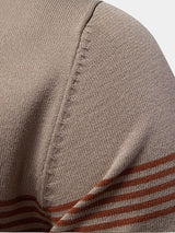 Tristan - White Polo with Stripe Detail