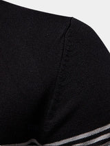 Tristan - White Polo with Stripe Detail