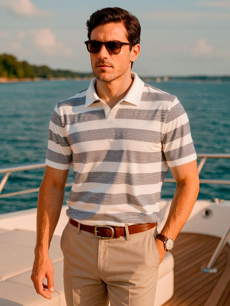 Wesley - Striped Polo