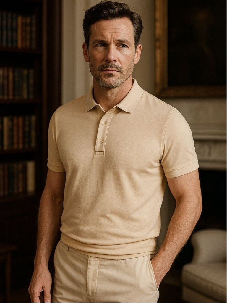 Austin - Cream Classic Polo