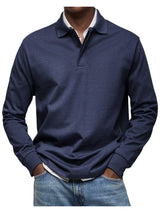 Carson - Navy Long Sleeve Polo