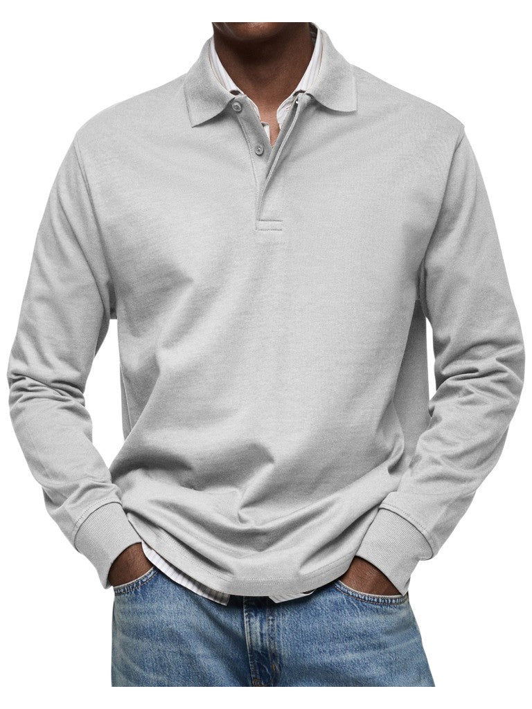 Carson - Navy Long Sleeve Polo