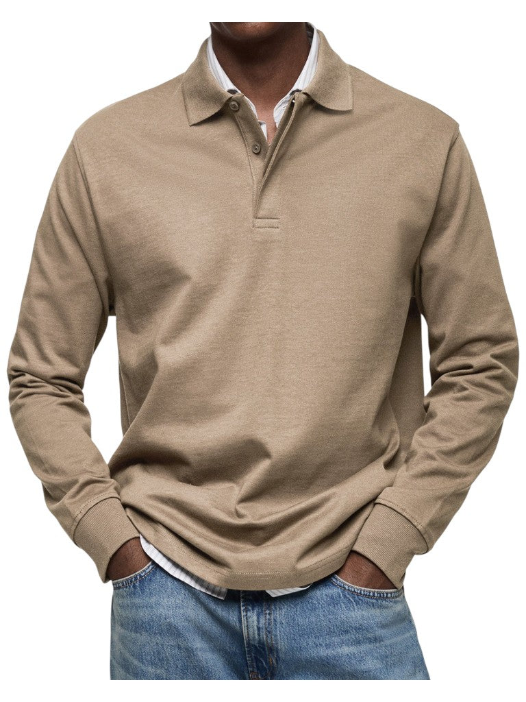 Carson - Navy Long Sleeve Polo