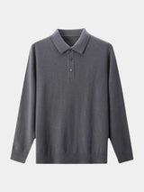 Dawson - Grey Long Sleeve Polo