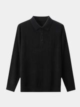 Dawson - Grey Long Sleeve Polo