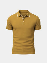 Easton - Blue Polo with Contrast Piping