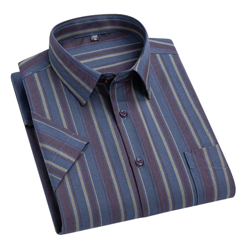 Nolan - Striped Short Sleeve Shirt