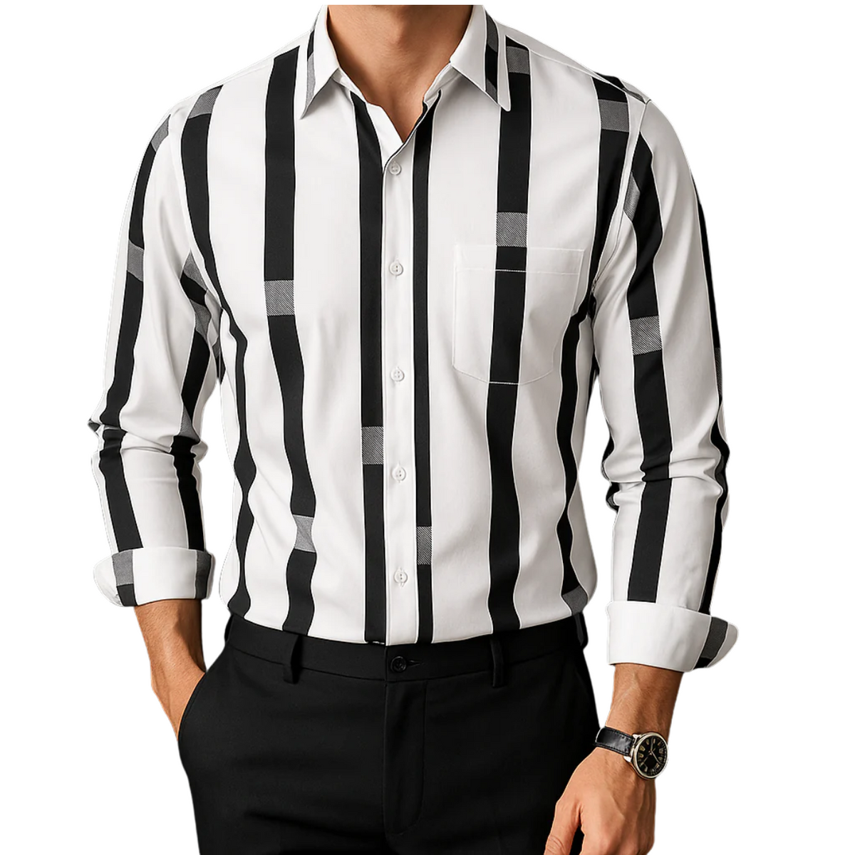 Parker - Vertical Stripe Shirt