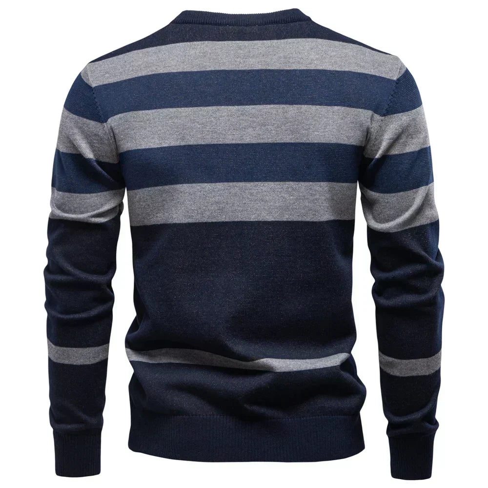 Wesley - Checked Knit Sweater