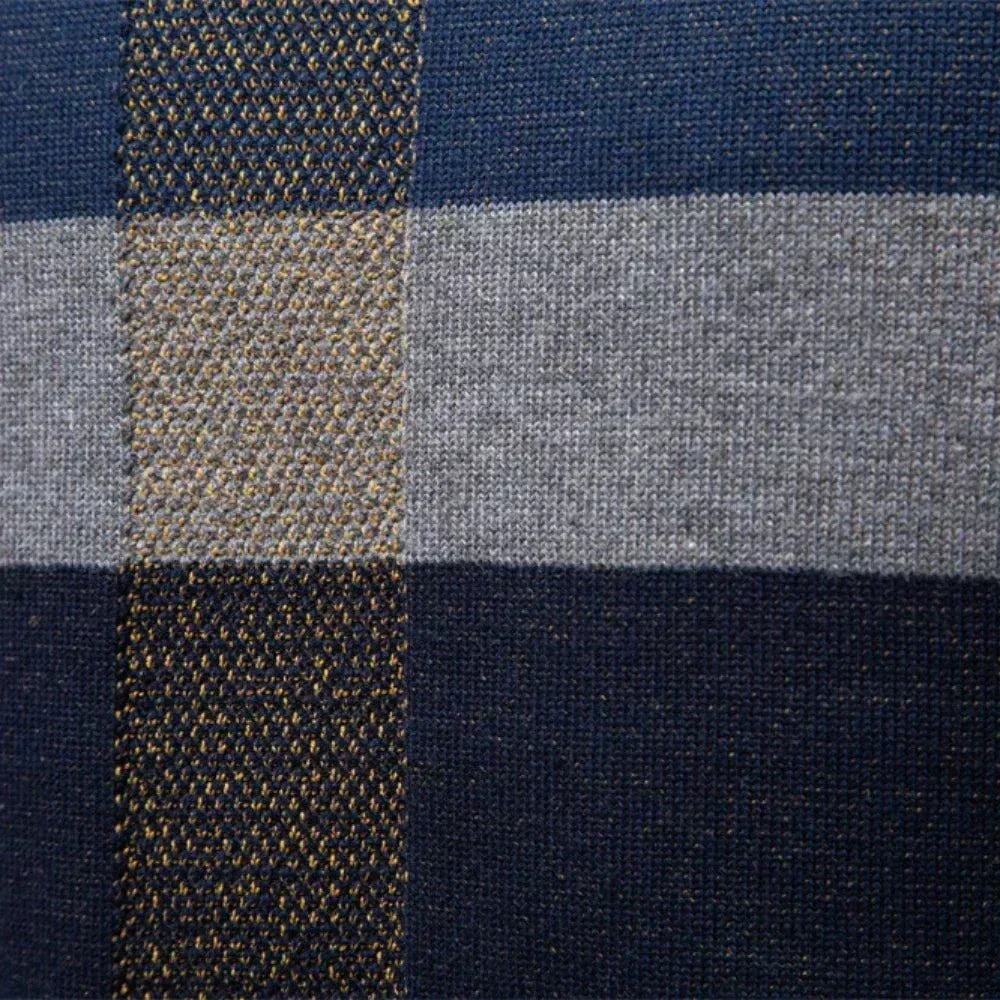 Wesley - Checked Knit Sweater