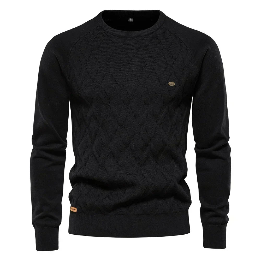 Dawson - Check Pattern Knit Sweater