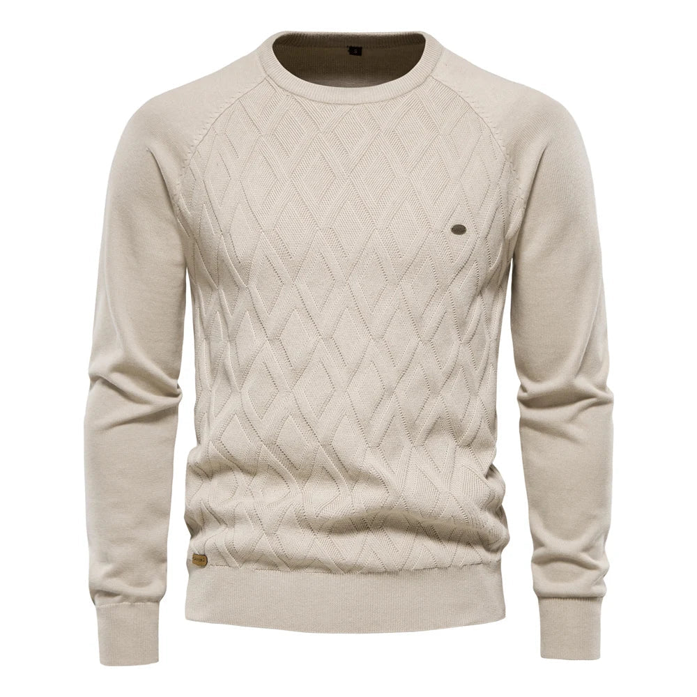 Dawson - Check Pattern Knit Sweater
