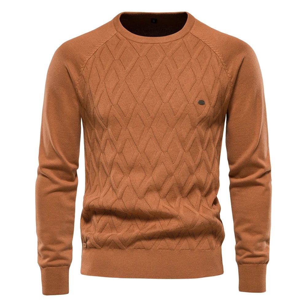 Dawson - Check Pattern Knit Sweater